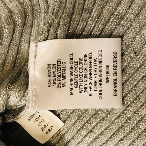 Valerie Stevens sparkle Gray Turtleneck - Picture 5 of 6